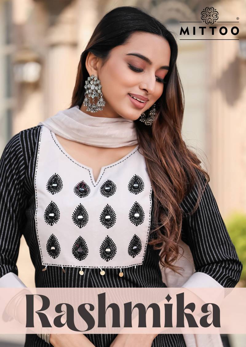 Mittoo Rashmika Printed Kurti Bottom With Dupatta