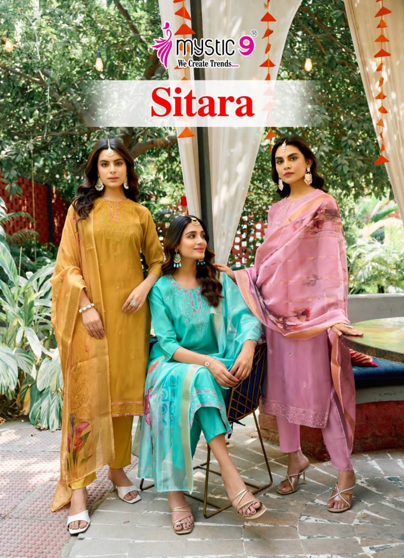 Mystic 9 Sitara Vol 1 Silk Kurti Bottom With Dupatta Collection