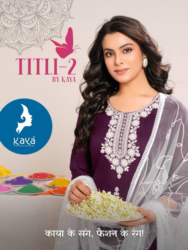 Kaya Titli 2 Designer Kurti Pant With Dupatta Collection