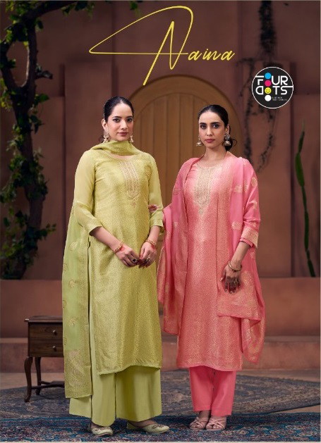 Four Dots Naina Viscose Jacquard Dress Material Collection