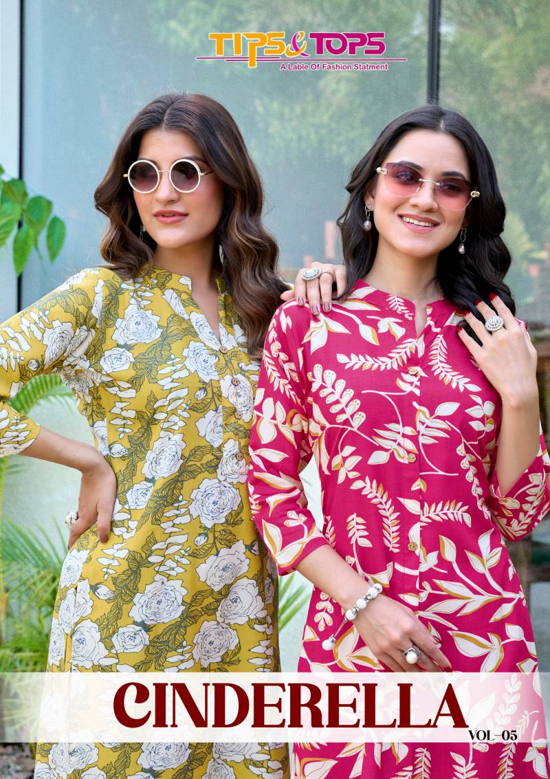 Tips And Tops Cinderella Vol 5 Fancy Printed Co Ord Set