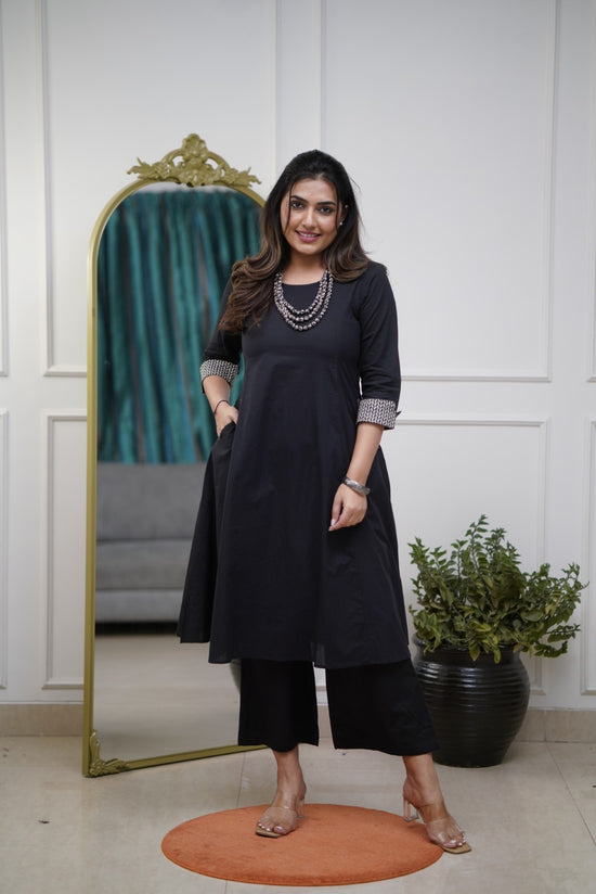 Heni 01 Fancy Black Kurti With Bottom Collection
