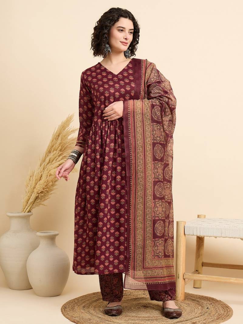 Dhruvi 298 Printed Kurti Bottom With Dupatta