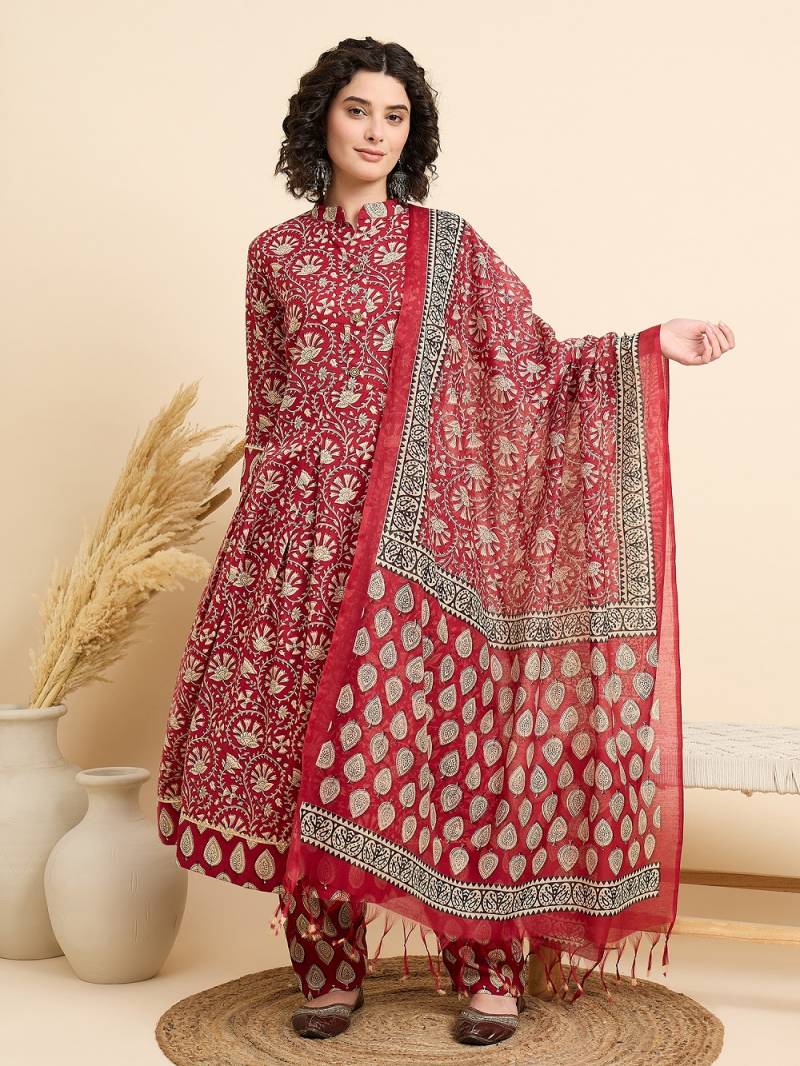 Dhruvi 296 Printed Kurti Bottom With Dupatta