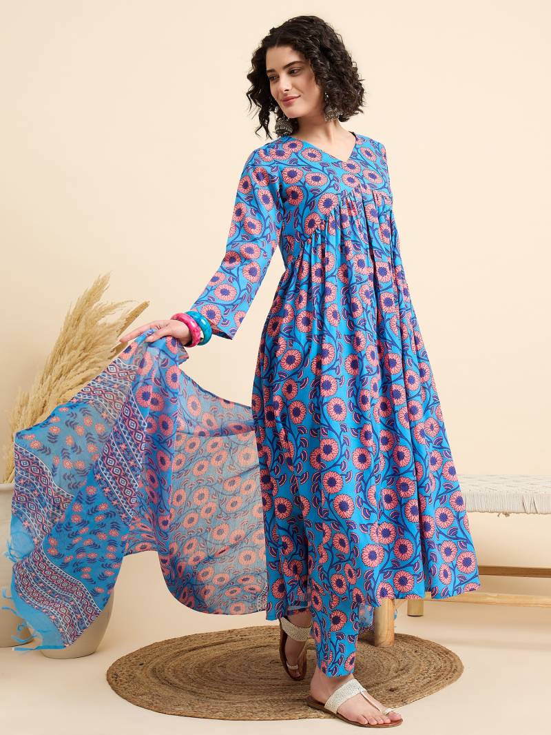 Dhruvi 293 Printed Kurti Bottom With Dupatta