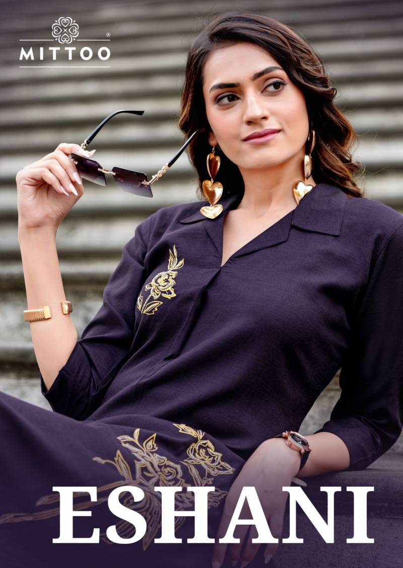 Mittoo Eshani Rayon Twill Handwork Fancy Co Ord Set Collection