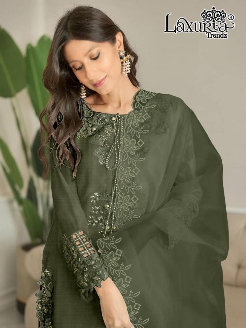 Laxuria Trendz 1509 Slub Tunic Ready Made Suit Collection