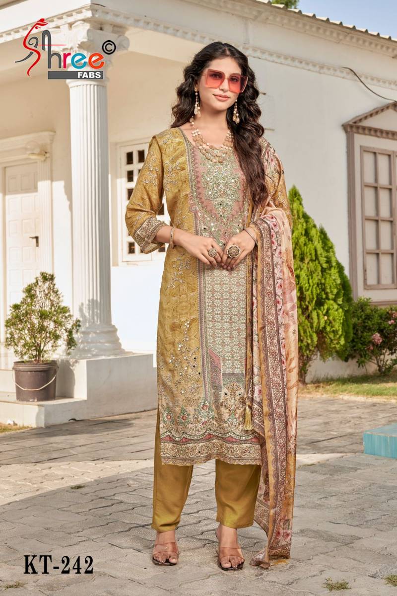 Shree Kt 242 Viscose Printed Salwar Suits Collection