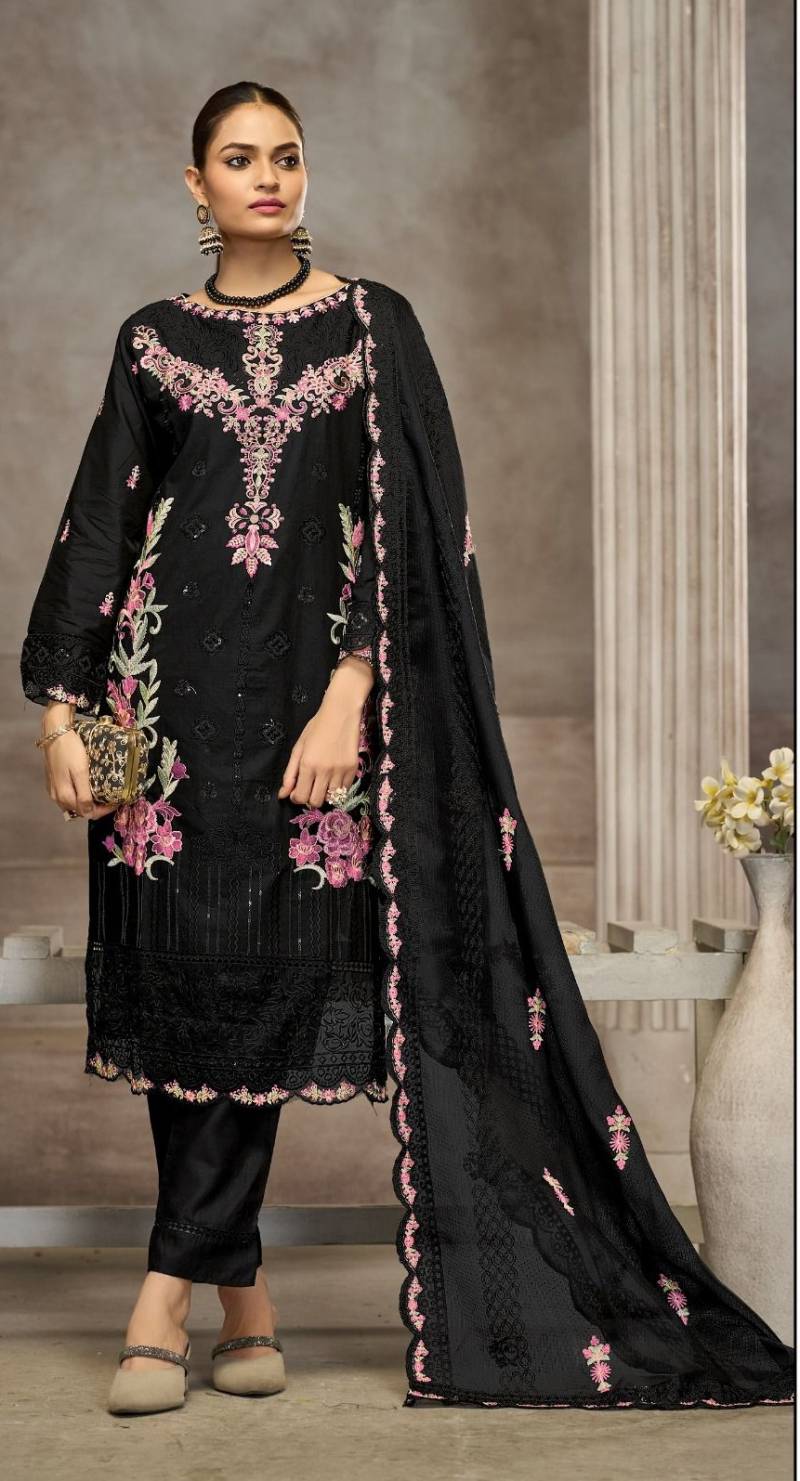 Bilqis B 184 Lawn Cotton Pakistani Readymade Salwar Kameez