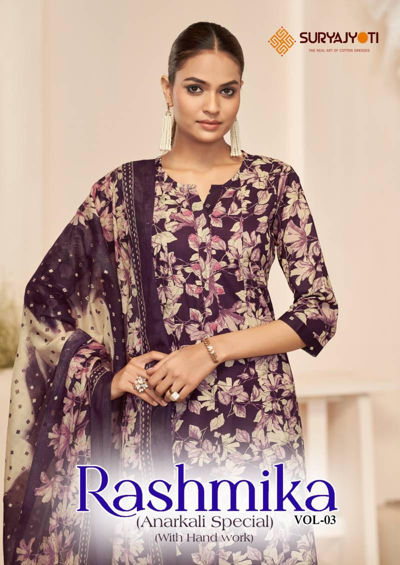 Suryajyoti Rashmika Vol 3 Cotton Ready Made Dress Collection