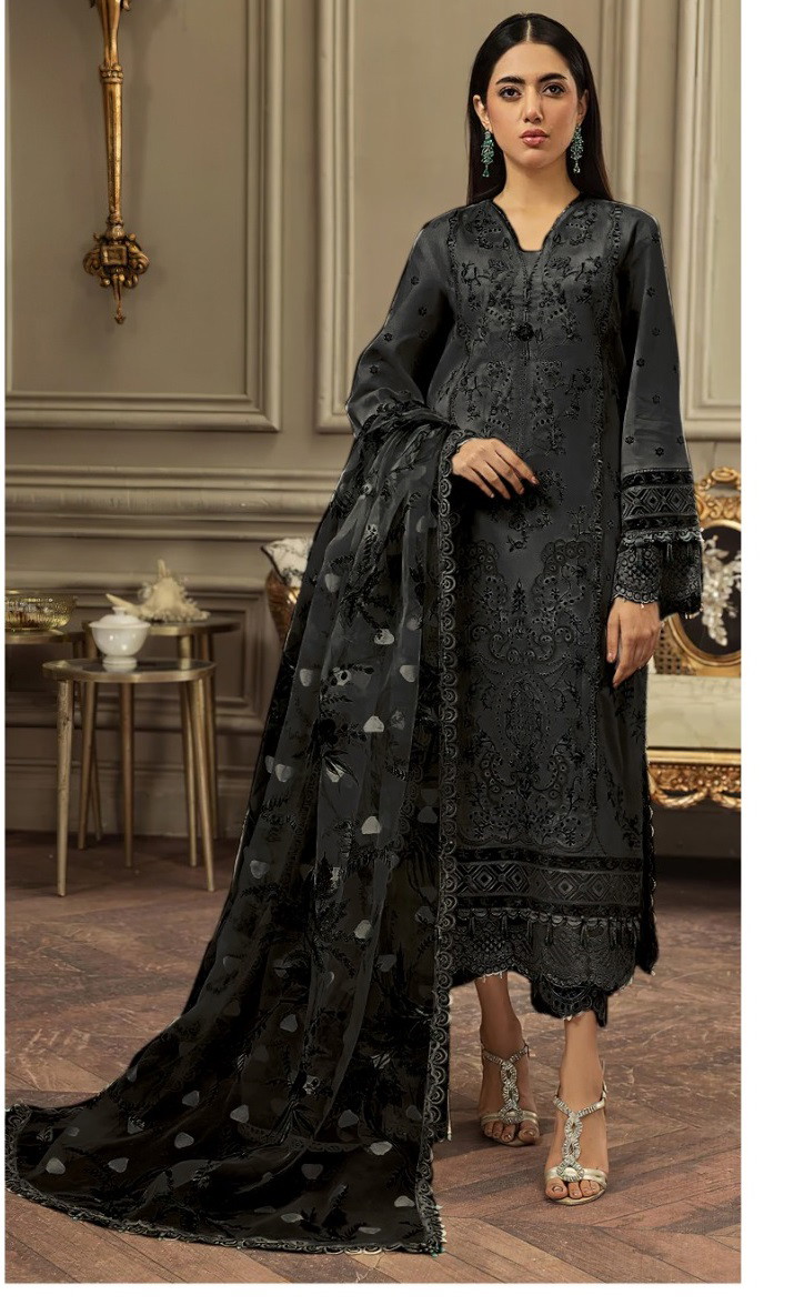 Alzohaib Sofiya Vol 1 Pakistani Salwar Suits Chiffon Dupatta