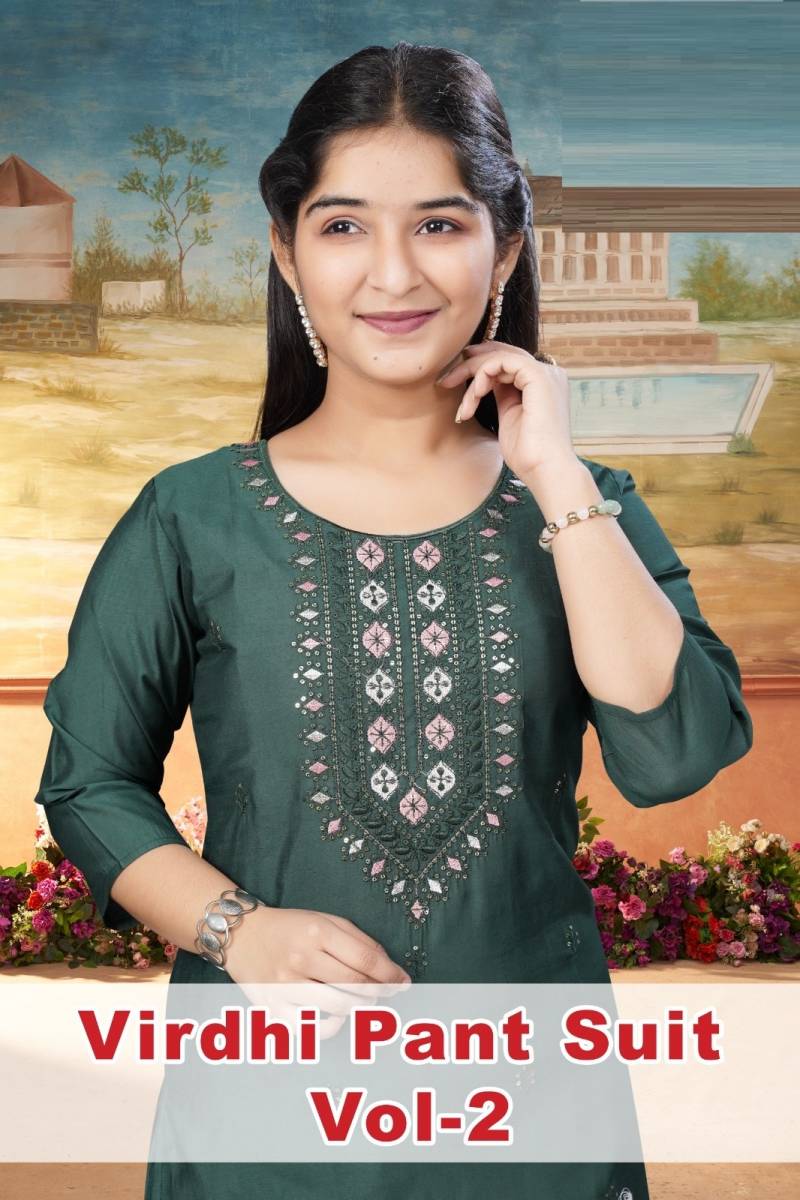 Virdhi Pant Suit Vol 2 Silk Readymade Kids Dress Collection