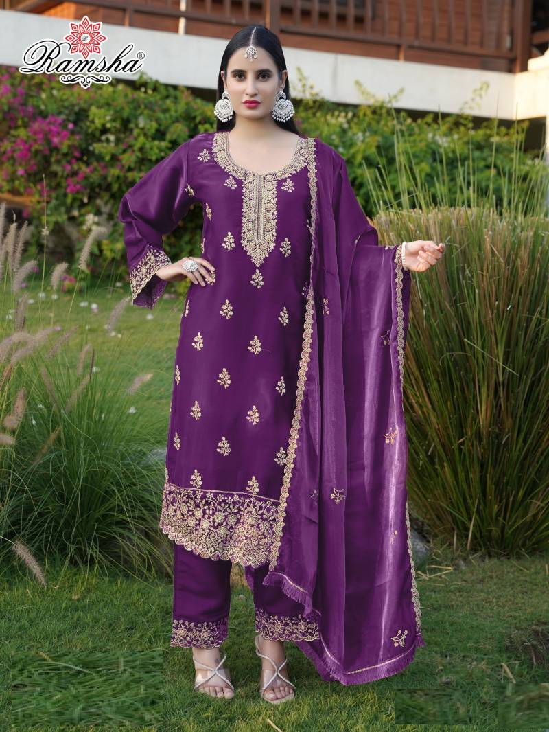 Ramsha R 1270 Nx Designer Ready Made Pakistani Suits Collection