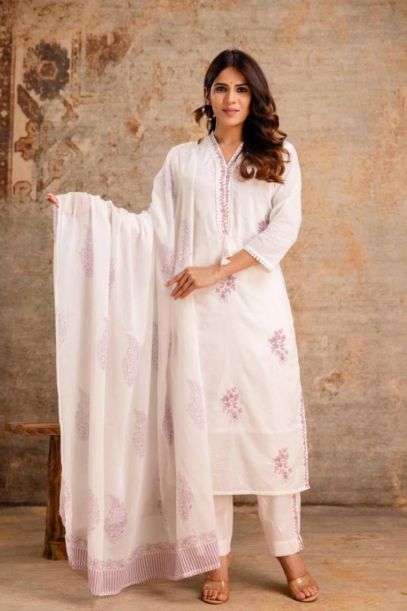 Naisha K 05 Cotton Embroidered Readymade Dress Collection