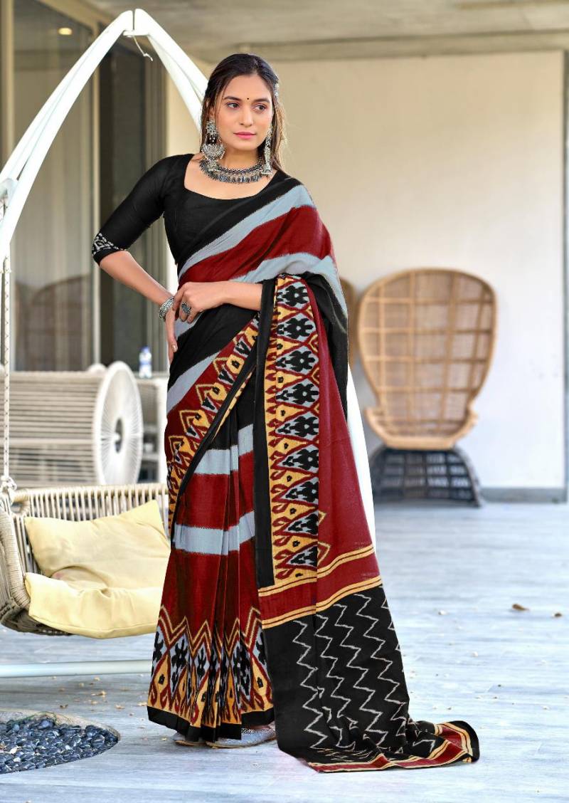 Df Blooming Casual Wear Printed Cotton Saree Collection