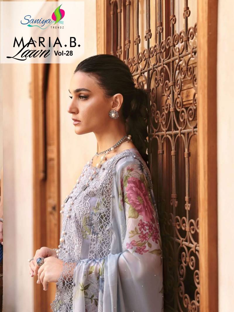 Saniya Maria B Lawn Vol 28 Designer Pakistani Salwar Suit Collection