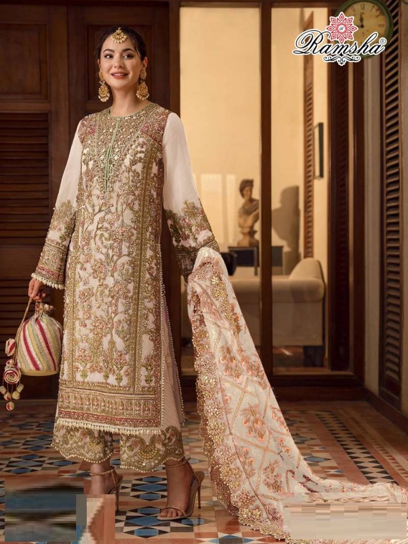 Ramsha R 1085 A To D Pakistani Ready Made Salwar Suits