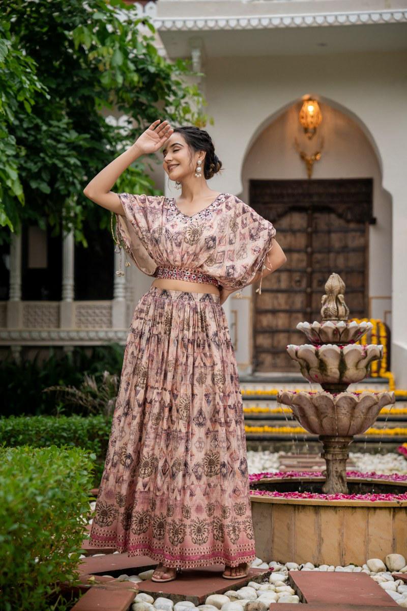 Tanyaa P 352 Handwork Touchup Fancy Indo Western Collection