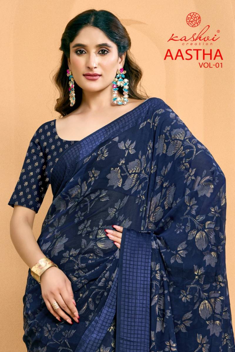 Kashvi Aastha Vol 1 Jacquard Printed Saree Collection