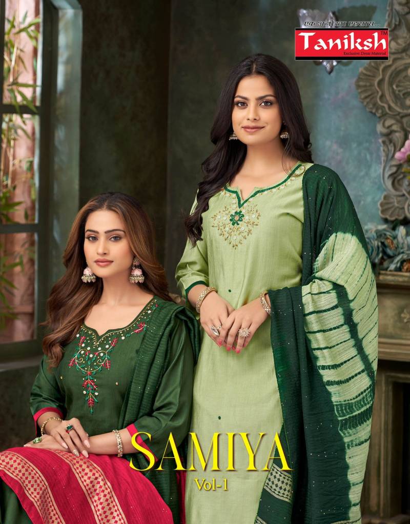 Taniksh Samiya Vol 1 Designer Kurti Bottom With Dupatta Collection