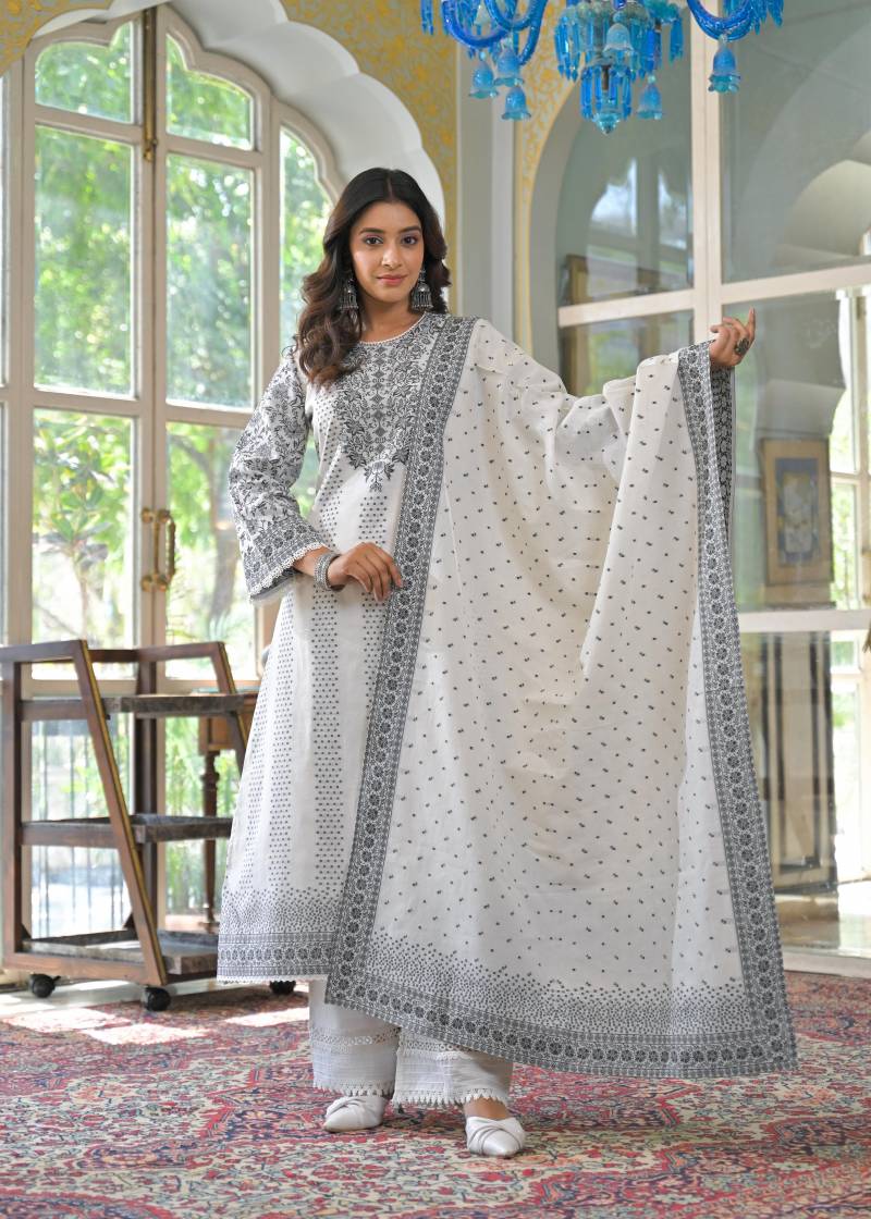 Tanyaa P 367 Printed Kurti Bottom With Dupatta