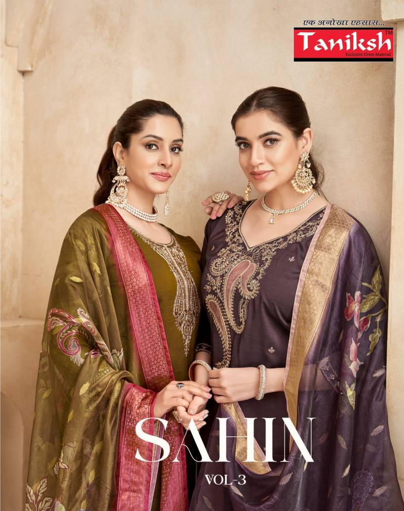 Taniksh Sahin Vol 3 Designer Kurti Bottom With Dupatta Collection