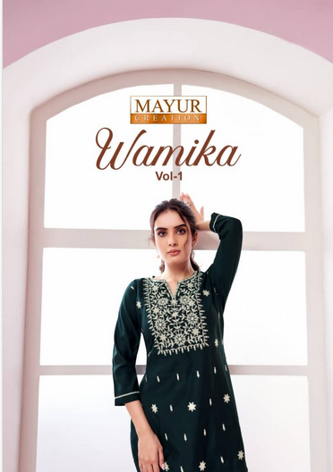 Mayur Wamika Vol 1 Vatican Silk Embroidery Co Ord Set