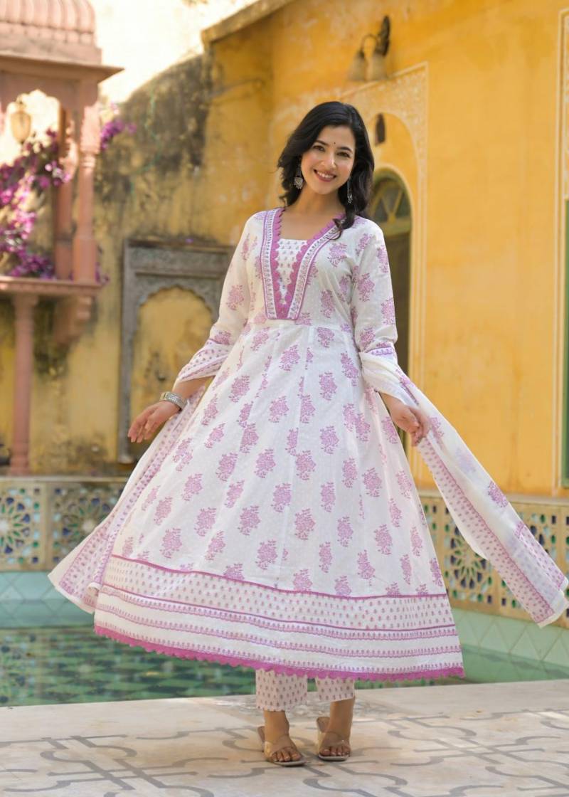 Naisha K 19 Anarkali Kurti Bottom With Dupatta Collection