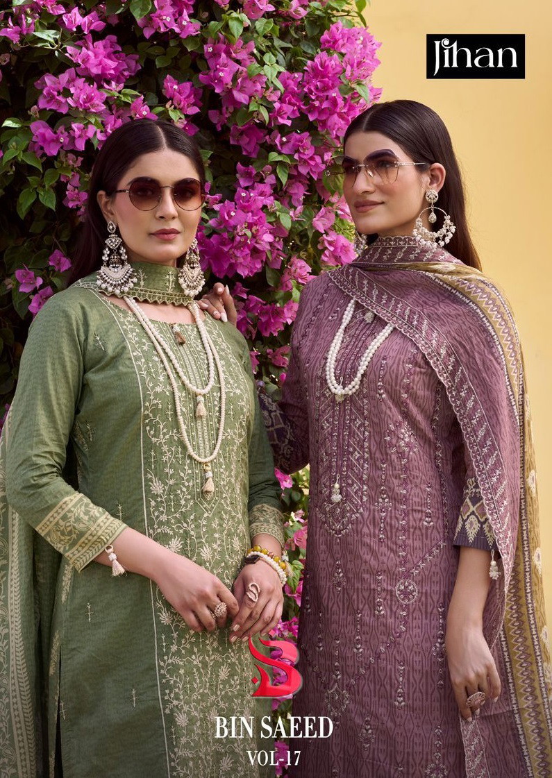Jihan Bin Saeed Vol 17 Designer Pakistani Salwar Suits Collection