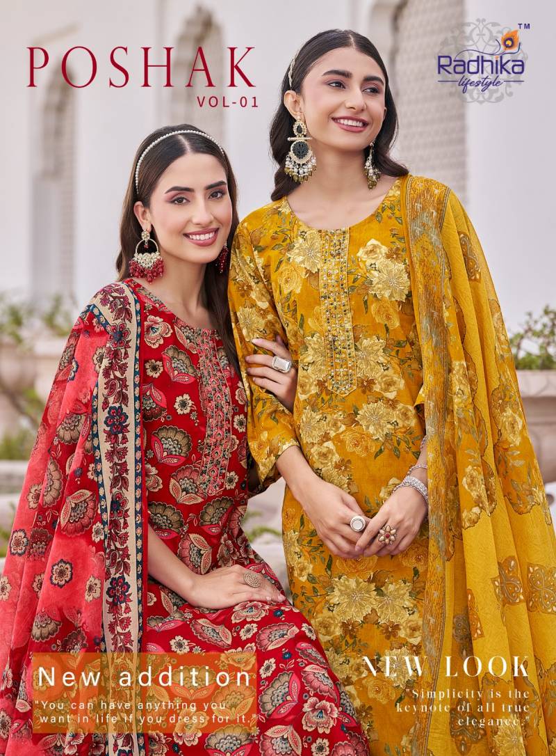 Radhika Poshak Vol 1 Printed Kurti Bottom With Dupatta Collection