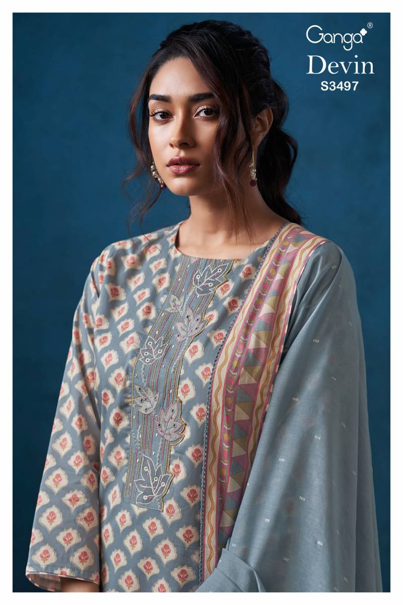 Ganga Devin Cotton Embroidered Salwar Kameez Collection