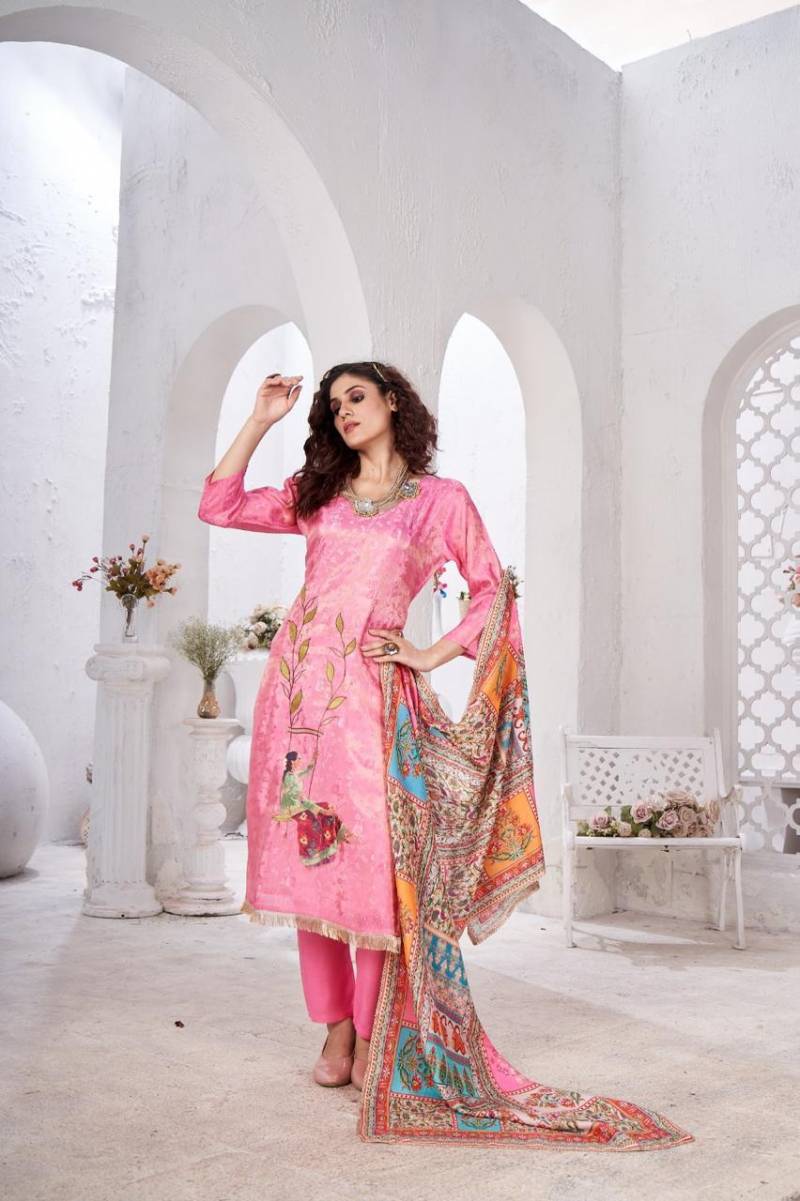 Tanyaa P 396 Printed Kurti Bottom With Dupatta Collection