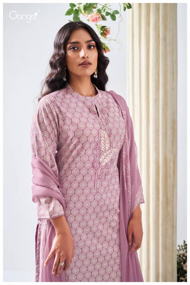 Ganga Fatiha Cotton Embroidered Salwar Suit Collection