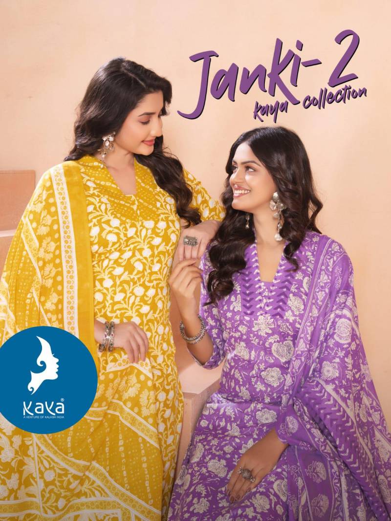 Kaya Janki 2 Printed Kurti Pant With Dupatta Collection