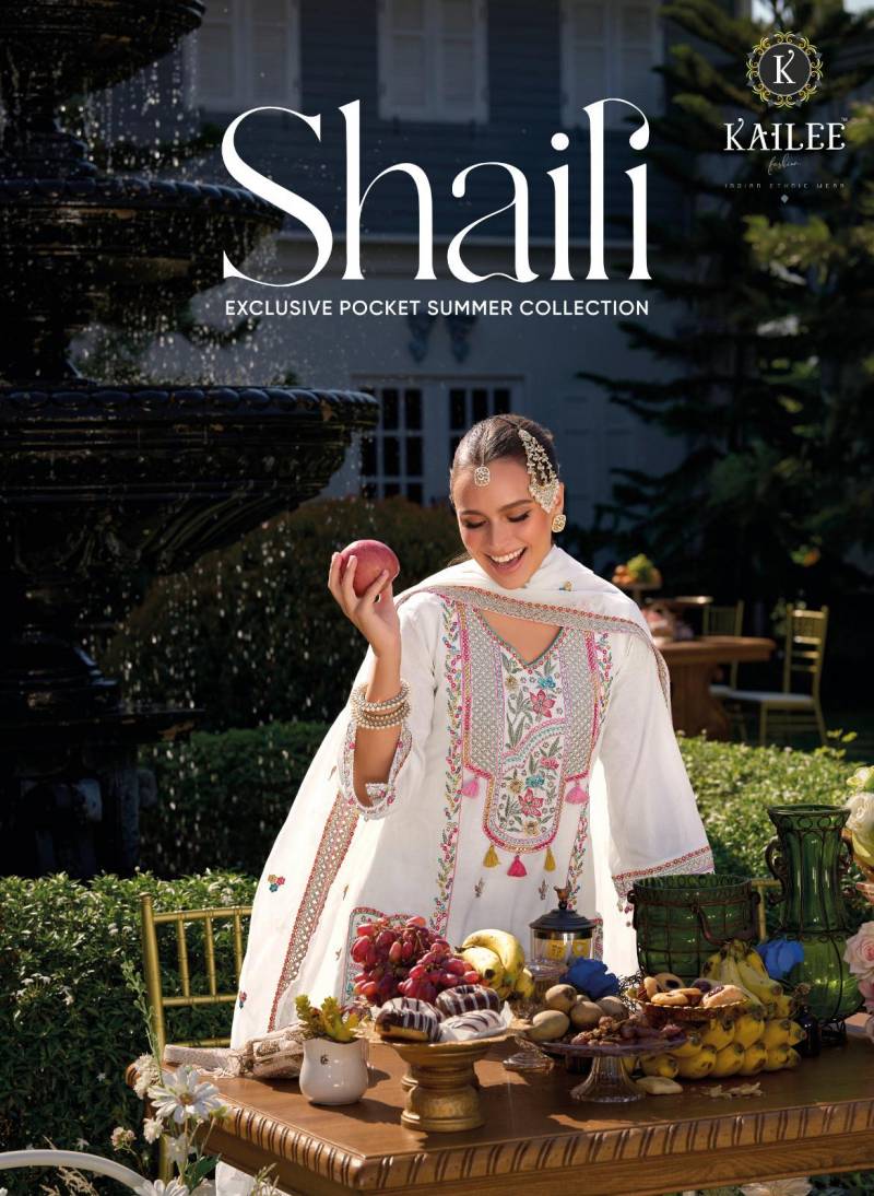 Kailee Shaili Thread Work Kurti Bottom With Dupatta