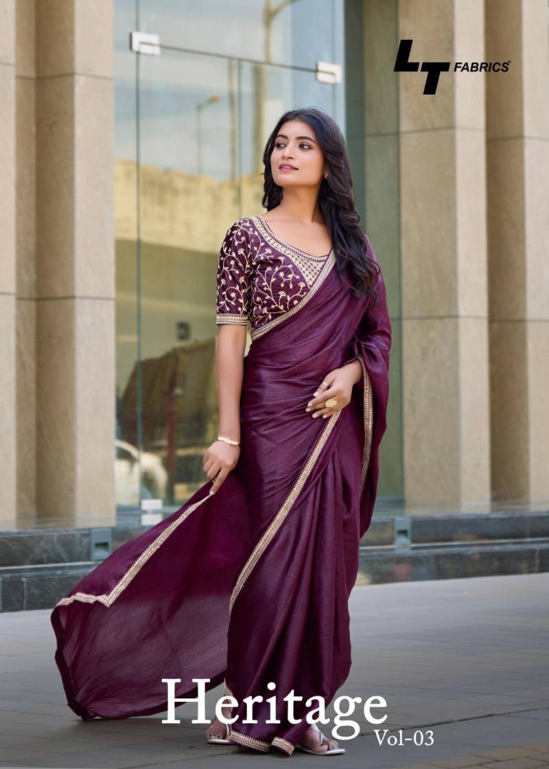 Kashvi Heritage Vol 3 Silk Coding Lace Designer Saree Collection