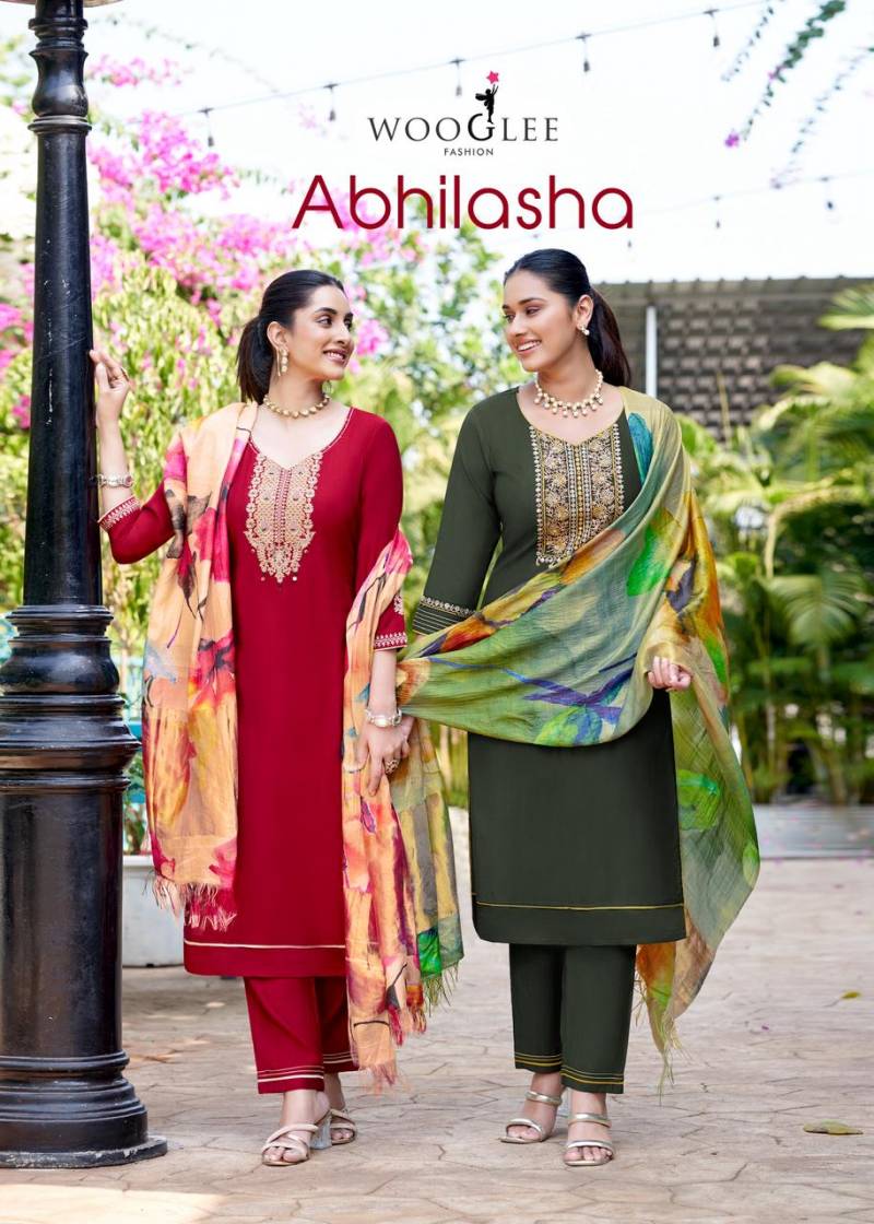 Wooglee Abhilasha Designer Kurti Bottom With Dupatta