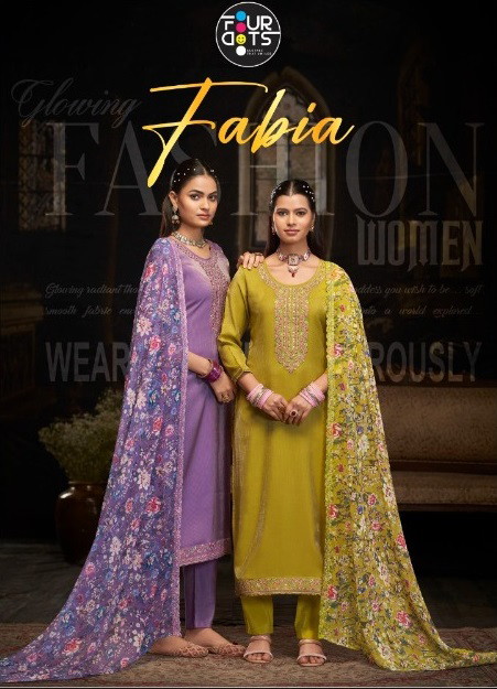 Four Dots Fabia Simar Designer Dress Material Collection