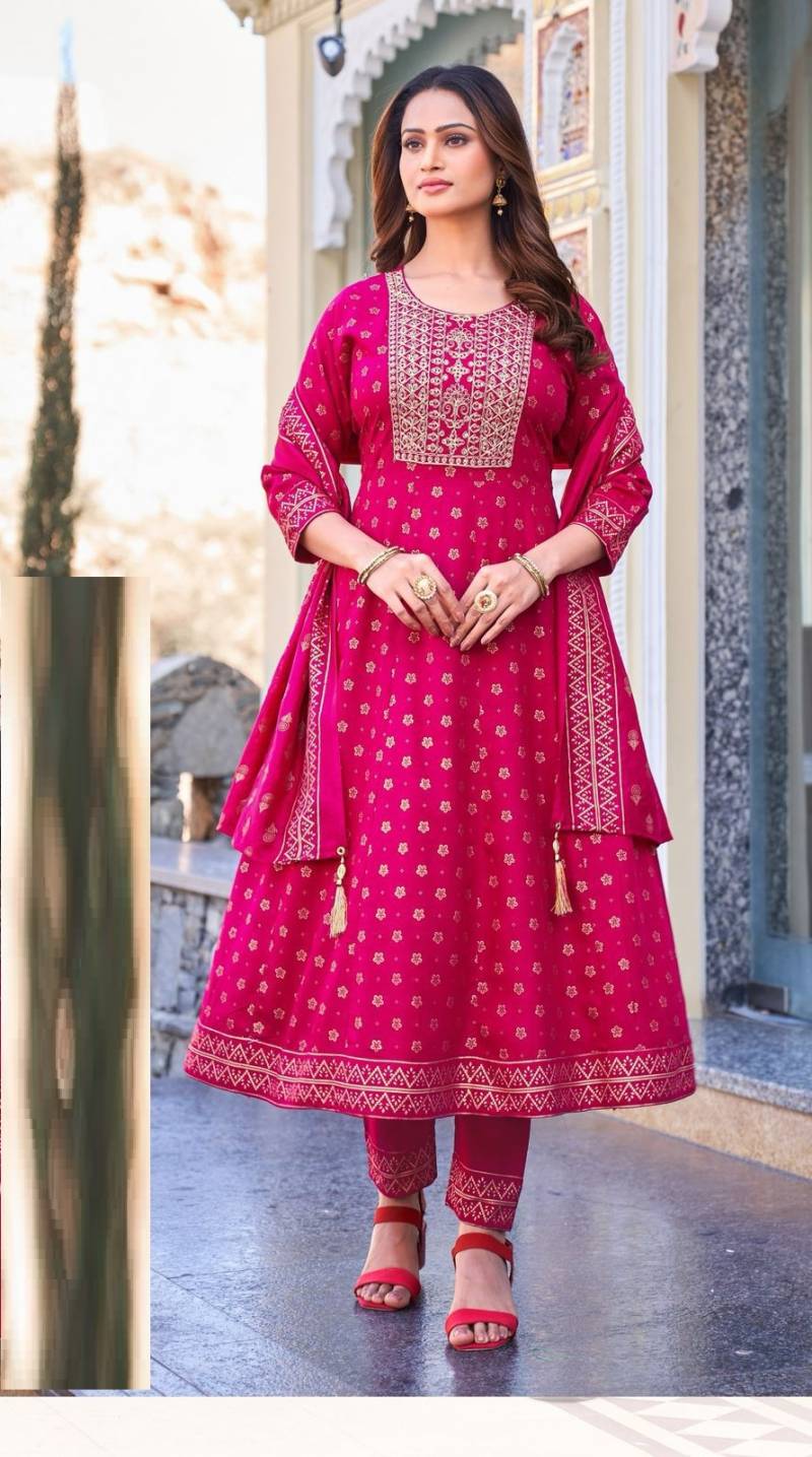 Blue Hills Meera Nx Vol 3 Anarkali Kurti Bottom With Dupatta