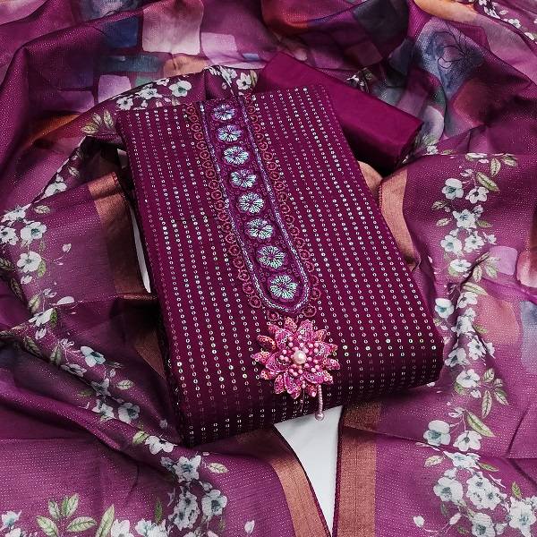 Kriti 11472 Silk Embroidered Dress Material Collection