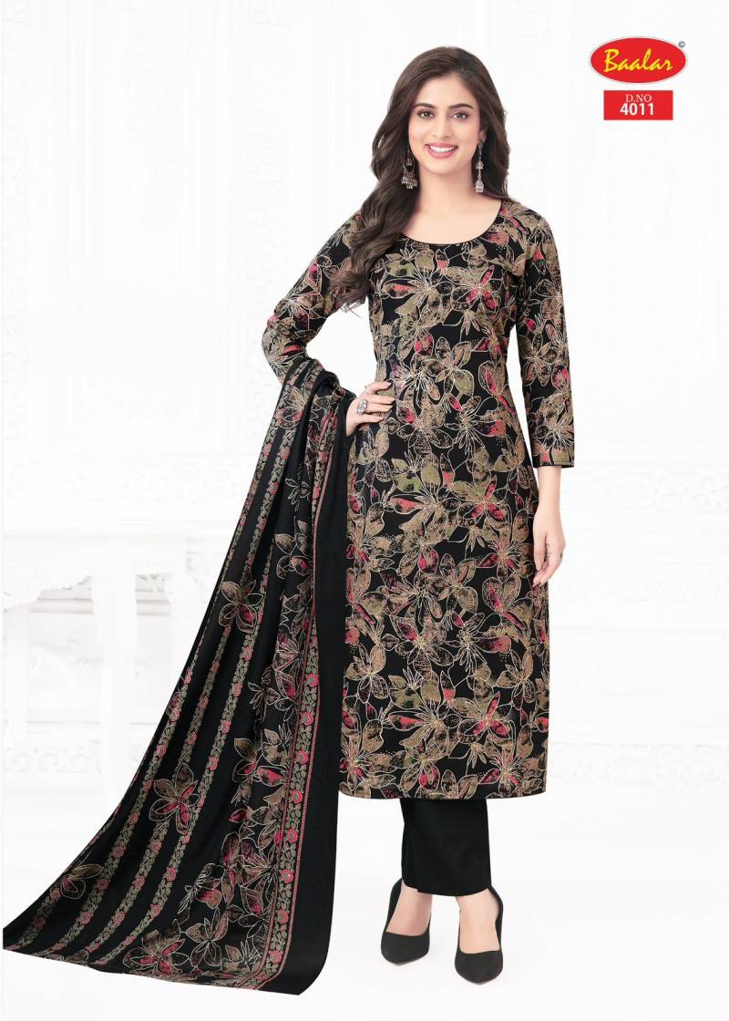 Baalar Pashmina Vol 4 Soft Cotton Printed Dress Material Collection