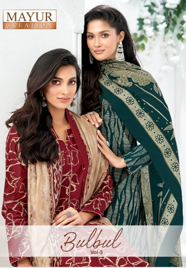 Mayur Bulbul Vol 3 Daily Wear Cotton Dress Material Collection