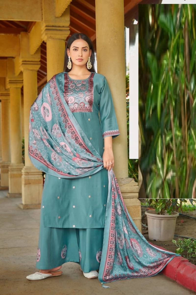 Alinee 163 To 166 Designer Kurti Bottom With Dupatta Collection