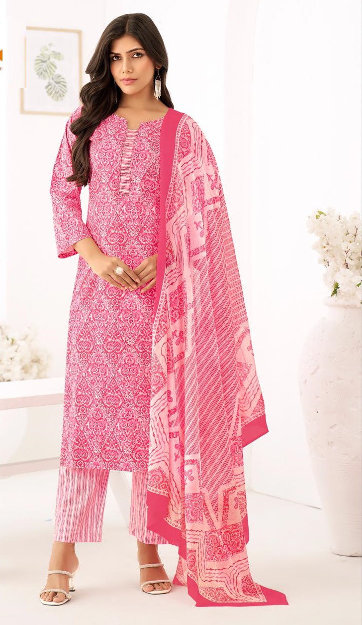 Suryajyoti Ice Look Vol 5 Cotton Readymade Dress Collection