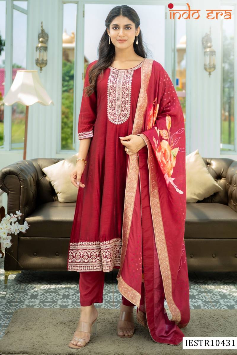 Indo Era 2571 Anarkali Kurti Bottom With Dupatta Collection
