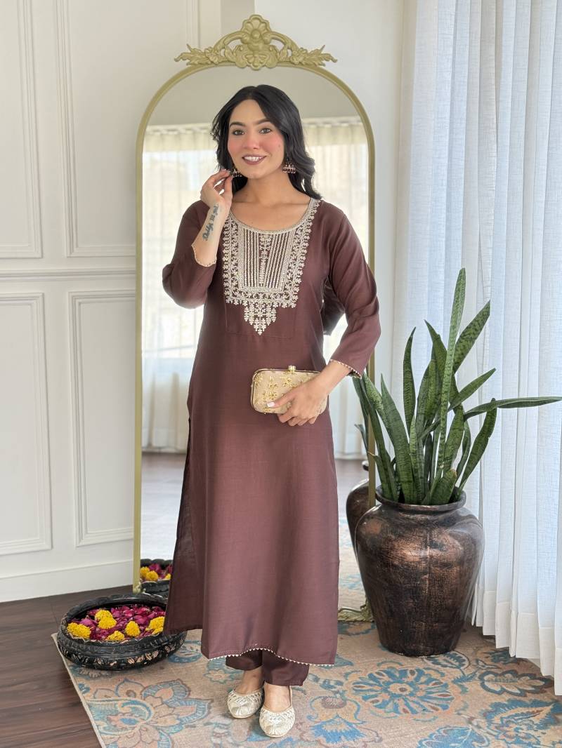 Dhruvi 306 Silk Designer Kurti Bottom With Dupatta