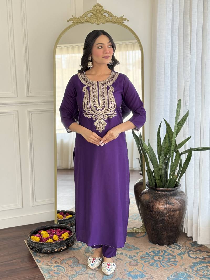 Dhruvi 305 Silk Fancy Readymade Kurti Pant With Dupatta