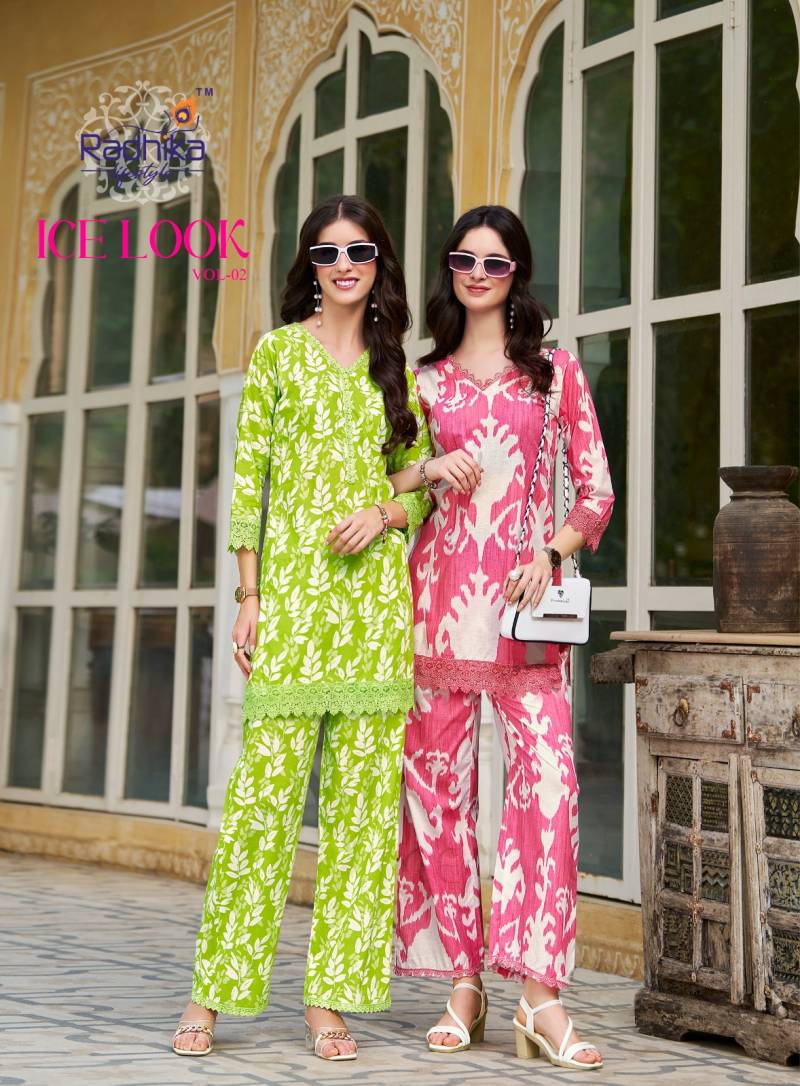 Radhika Ice Look Vol 1 Fancy Printed Co Ord Sets Collection