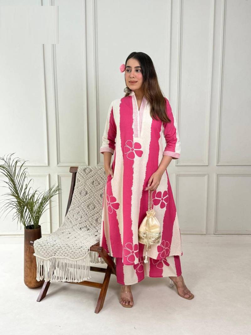 Naisha K 81 Pure Cotton Kurti With Bottom Collection