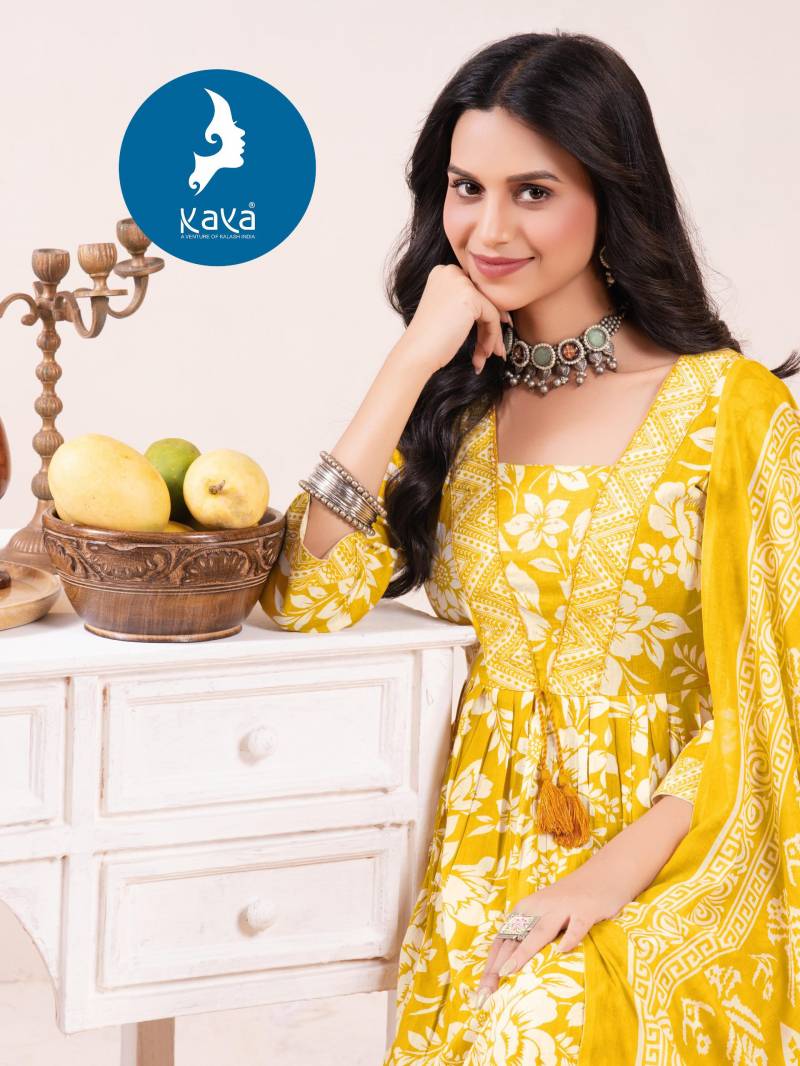 Kaya Heeravati 3 Printed Kurti Bottom With Dupatta Collection